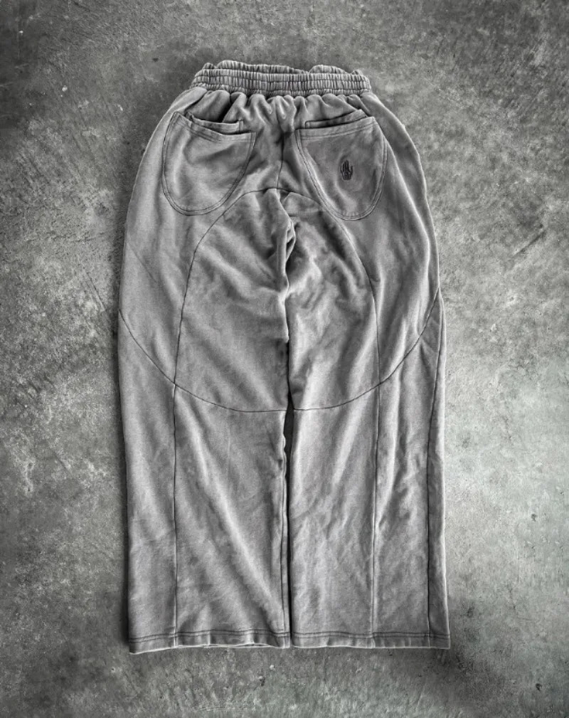 Y2K Harajuku Retro Pants Trend Eye Pattern Embroidery Pockets Stitching Casual Sweatpants Couple Hip Hop Fashion Versatile Pants 250715