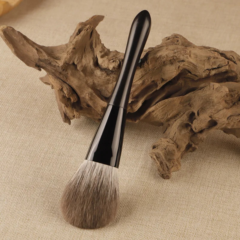 Star Moon Series Powder Brush Blue Fox Hair Animal Hair Black Sandalwood Fashion Facial Powder Brush 250716
