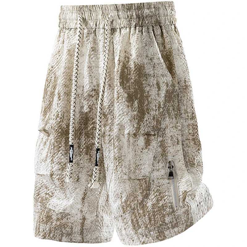 6XL 7XL 8XL Mens Shorts New Summer Mens Shorts Solid Color Casual Sports Pants Five-Point Fitness Sports Pants Work Shorts W250718