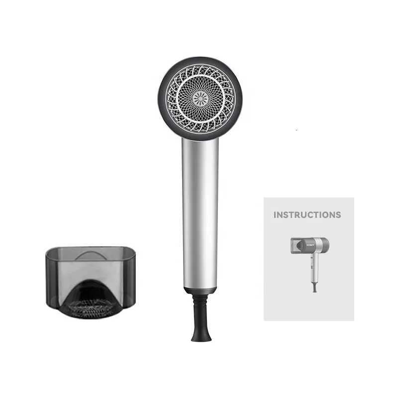 1800W Portable Lightweight Hair Dryer Fast Drying Negative Ion Hairdryer with Heat Settings for Home Use W250718