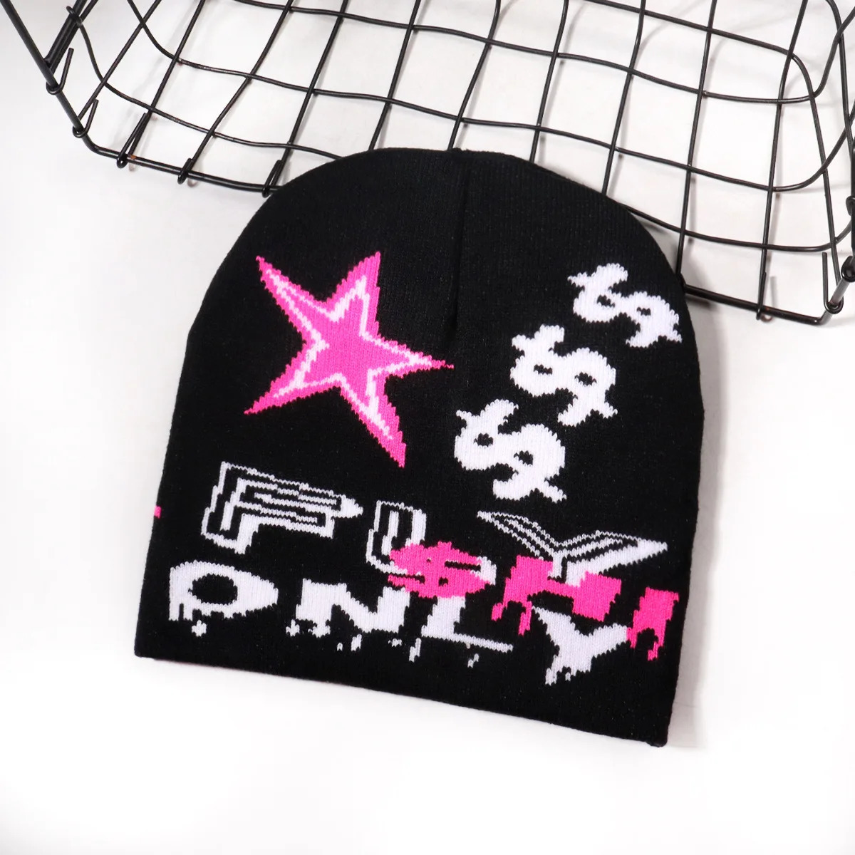 Multicolour Stars Elastic Turban Cap Daily Life Knitted Hat Millennium Hip-Hop Style Winter Hat Keep Warm Beanie Trilby 250717