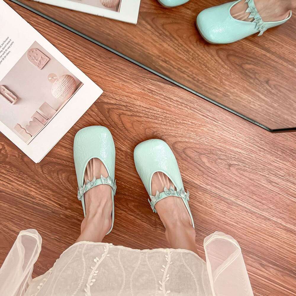 2025 Summer New Fairy Style Thick-Soled Women's Fashion Casual Mules Slip-On Lazy Shoes