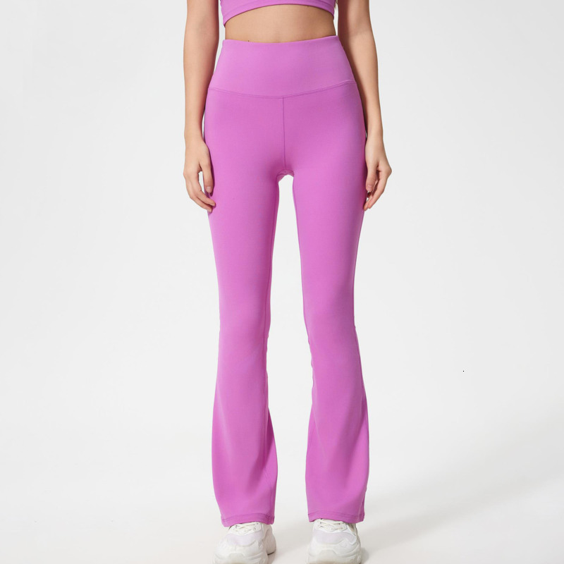 Women Fitness Yoga Pants Elastic Groove Wide Leg Flare Leggings High Waist Dance Pant Thin Summer Flared Trousers Tight Sweatpants