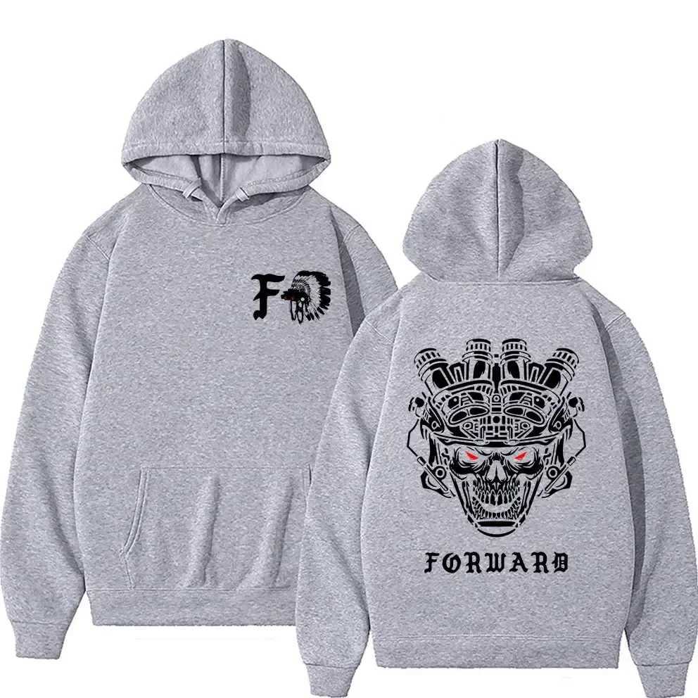 Forward Observations Group Skull Double Sided Print Hoodie Male Fashion Pullover Men Womens Vintage Casual Hoodies X2507181