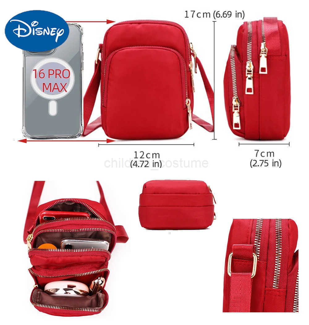 Disney Mickey Minnie Mouse Women Shoulder Bags Cell Phone Purse Crossbody Shoulder Strap Handbag Female Girls Bags Teenagers Bag Gift W250717