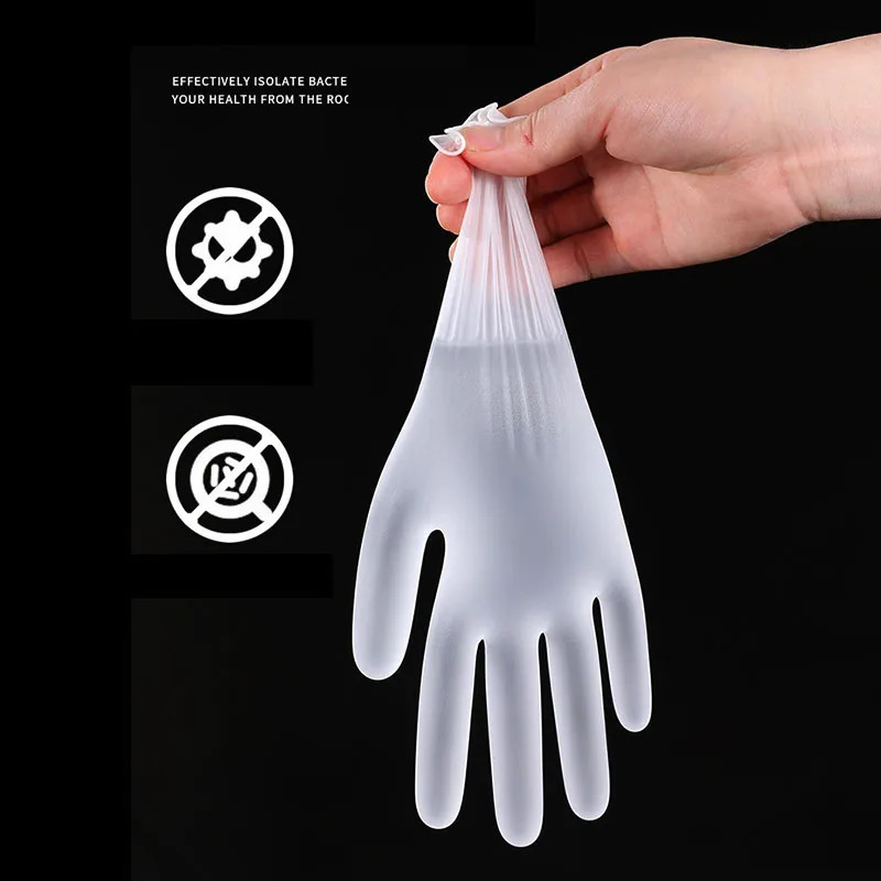 100 Pieces Disposable Food Plastic Gloves Kitchen Accessories For Restaurant BBQ Party Supplies 250714