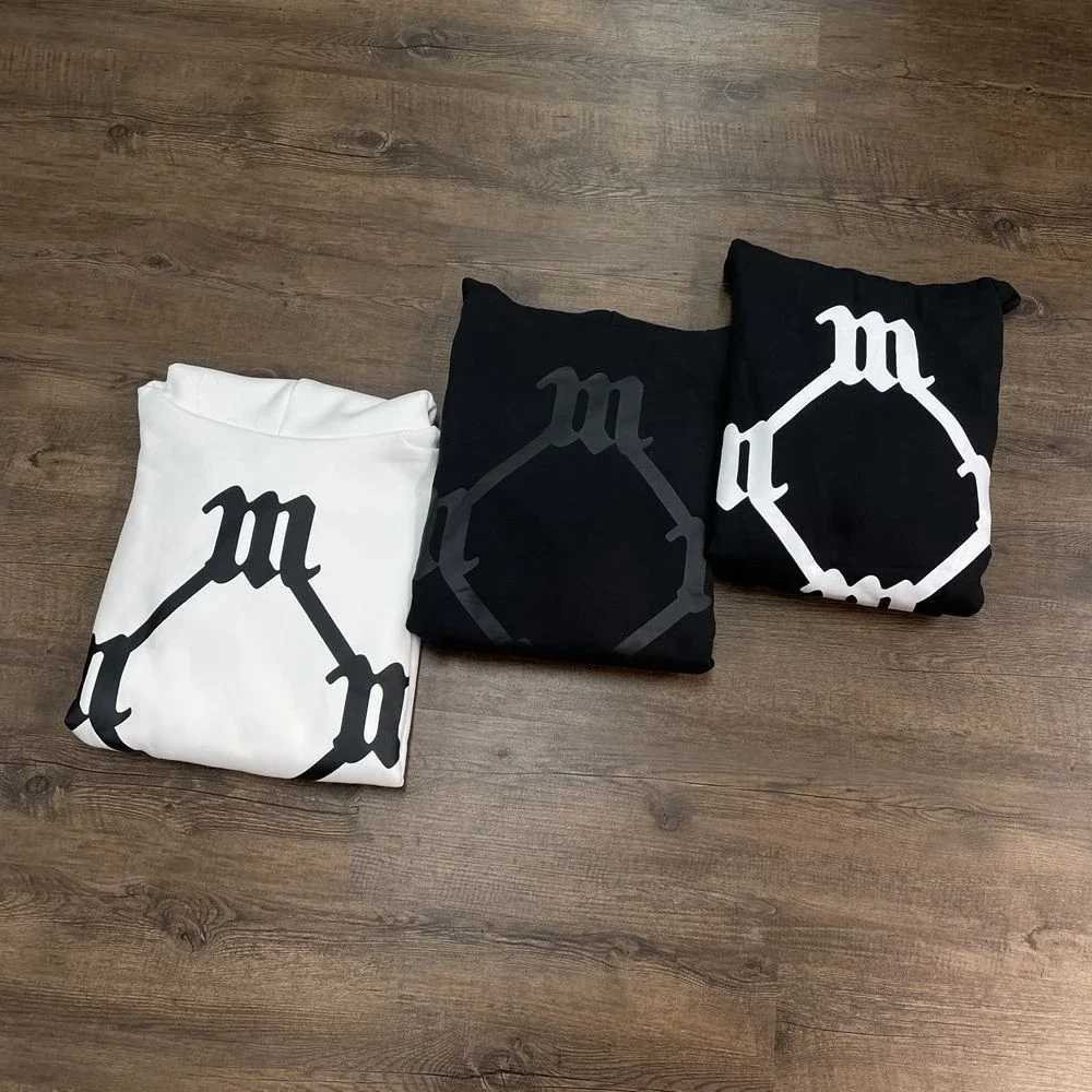 Yao Fashion Joint Design Tops Sweatshirt Oversize Streetwear Print Casual HipHop Loose Pullover Hoodies For Men X2507181