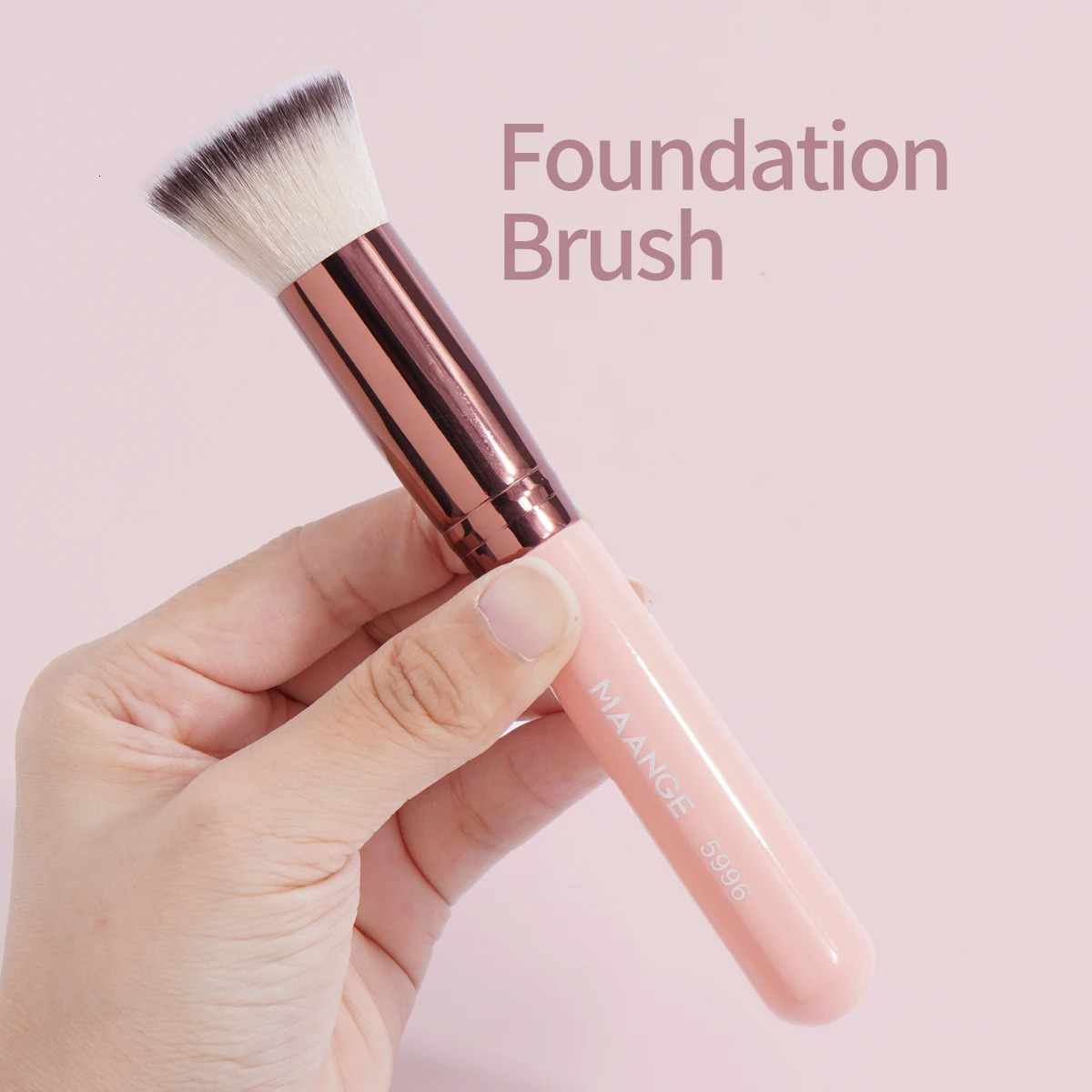 MAANGE 1PCS Makeup Brushes Flat Top Kabuki Foundation Brush for Liquid Cream Powder Contour Blending Cosmetic Beauty Tool 250714