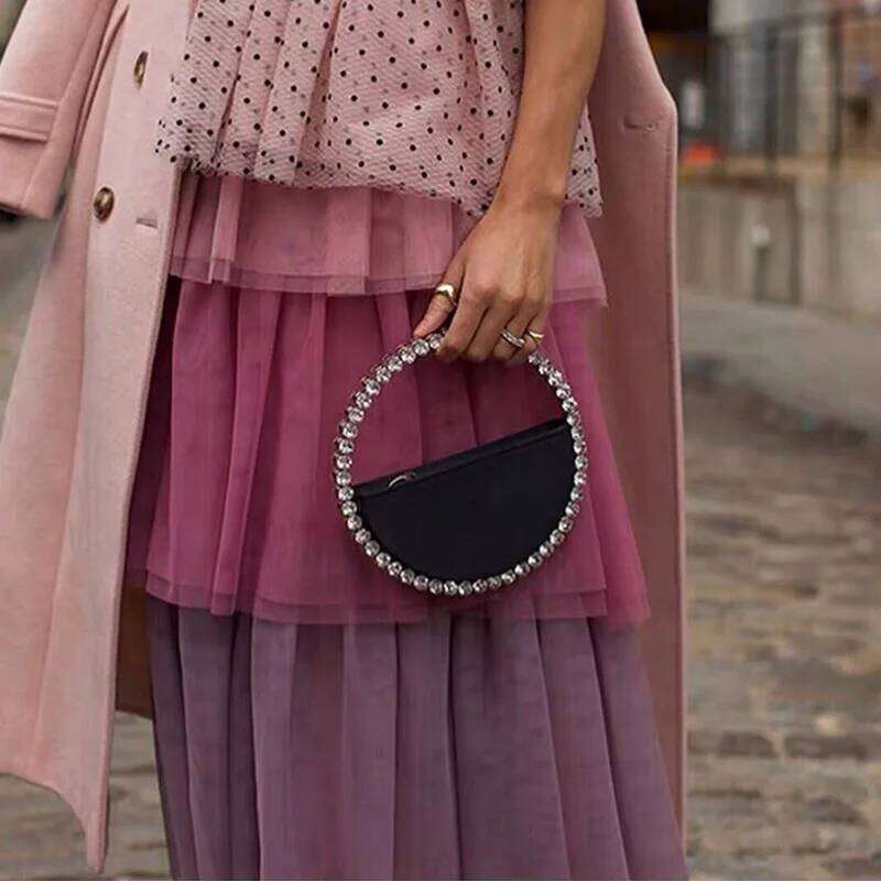 Designer Bags Colorful Dia Wedding Evening Women Clutch Round Bag Fashion Purses Handbags Party Shoulder Bags Gold Sier Black Luxury Bag