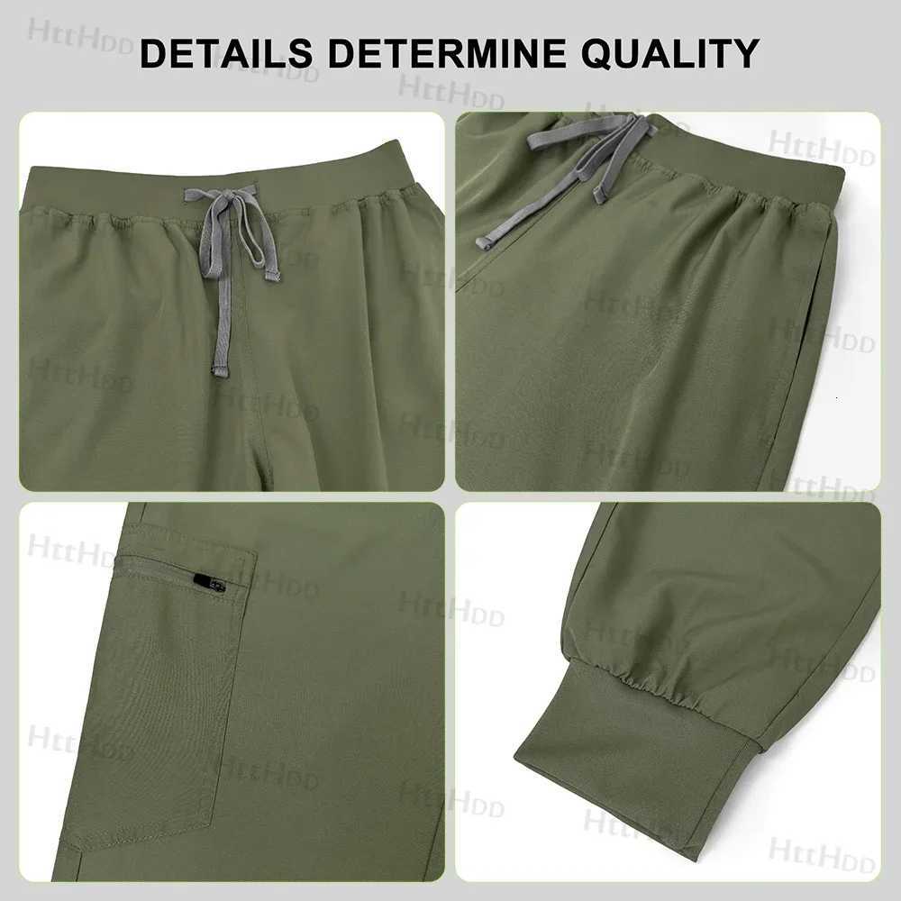 Doctor Nurse Medical Uniforms Shirt Scrubs Women Jogger Set Hospital Accessories Operating Room Surgical Gowns Mens Workwear New Z250718