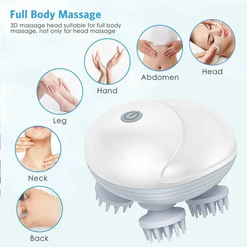 Deep Scalp Massager Head Cleaning Massager Also Suitable for Pets Electric Massage Tool Washable and Portable 250716