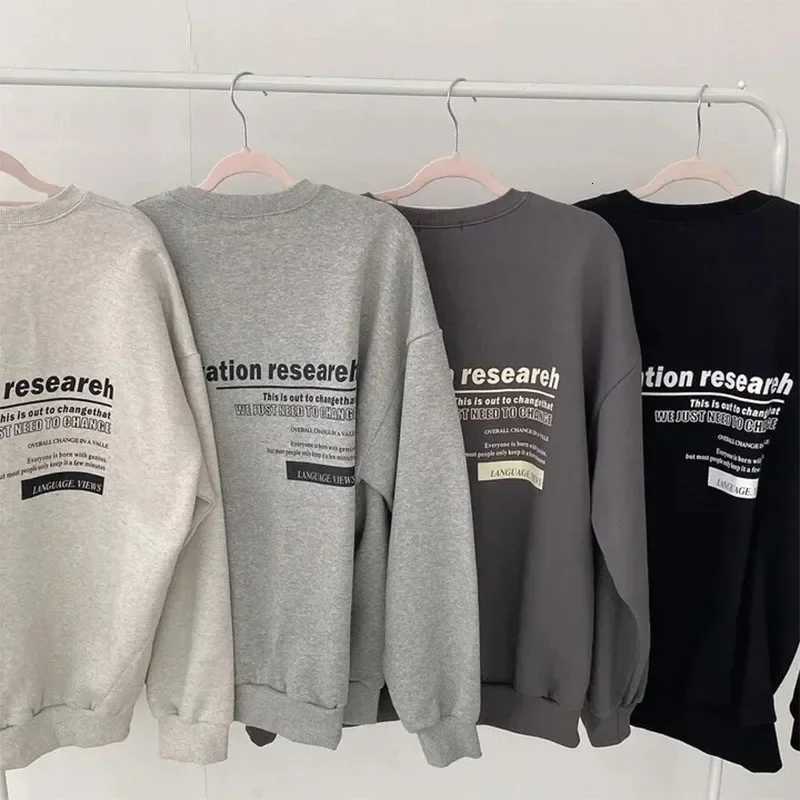 Women Long Sleeve Sweatshirts 2025 Spring Autumn Harajuku Streetwear Oversized Hoodies Casual Letter Print Loose Pullovers Tops XJ250717