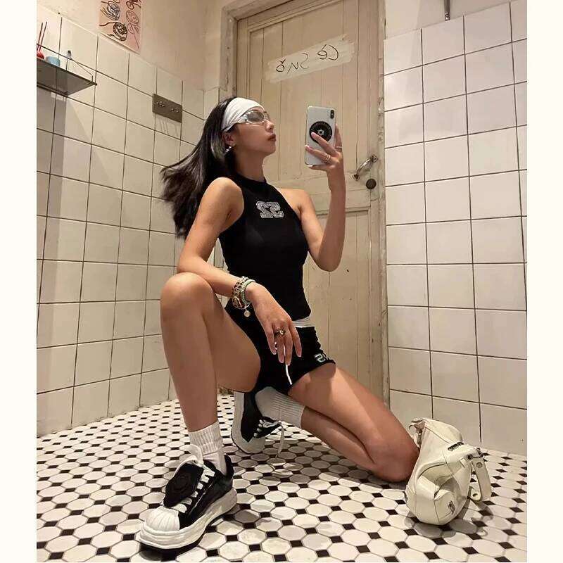 Sweet Cool Swimsuit Bikini Set Sporty Girl Sport Swimwear Seamless Sheer Sexy Push Up Beach Resort Slim Elastic Swim Set