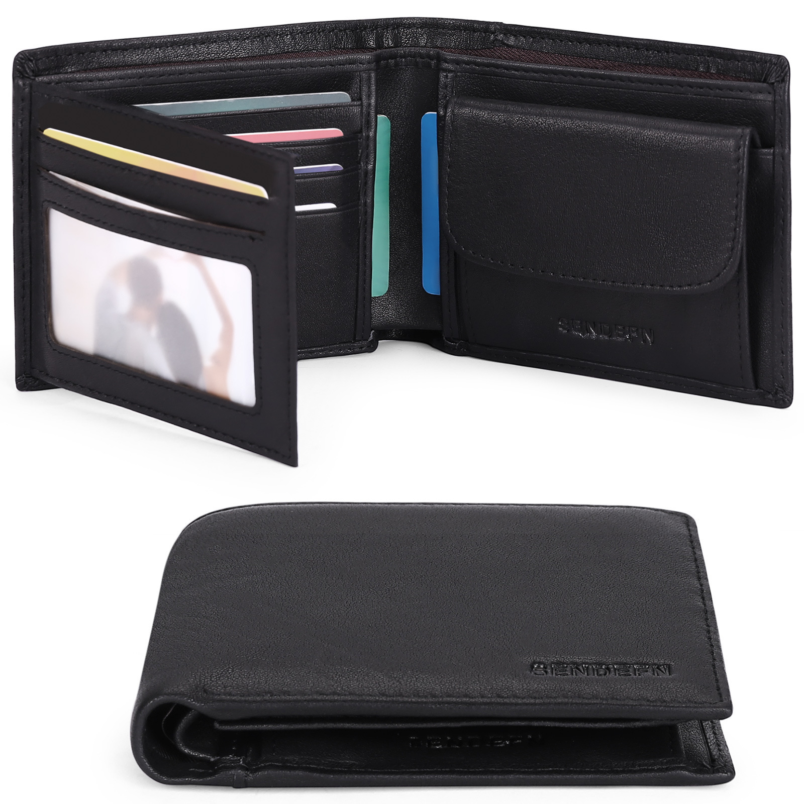 Wallet New Mens Soft Leather Wallet 70% off Korean Version Open Wallet Genuine Leather Coin Purse Card Holder