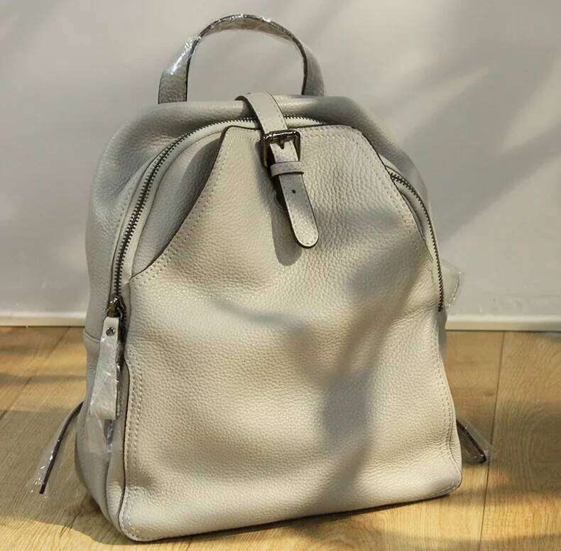 Genuine Leather HOT SALE Anti Theft Big Design Backpacks Women High Quality Travel Backpack with Purse