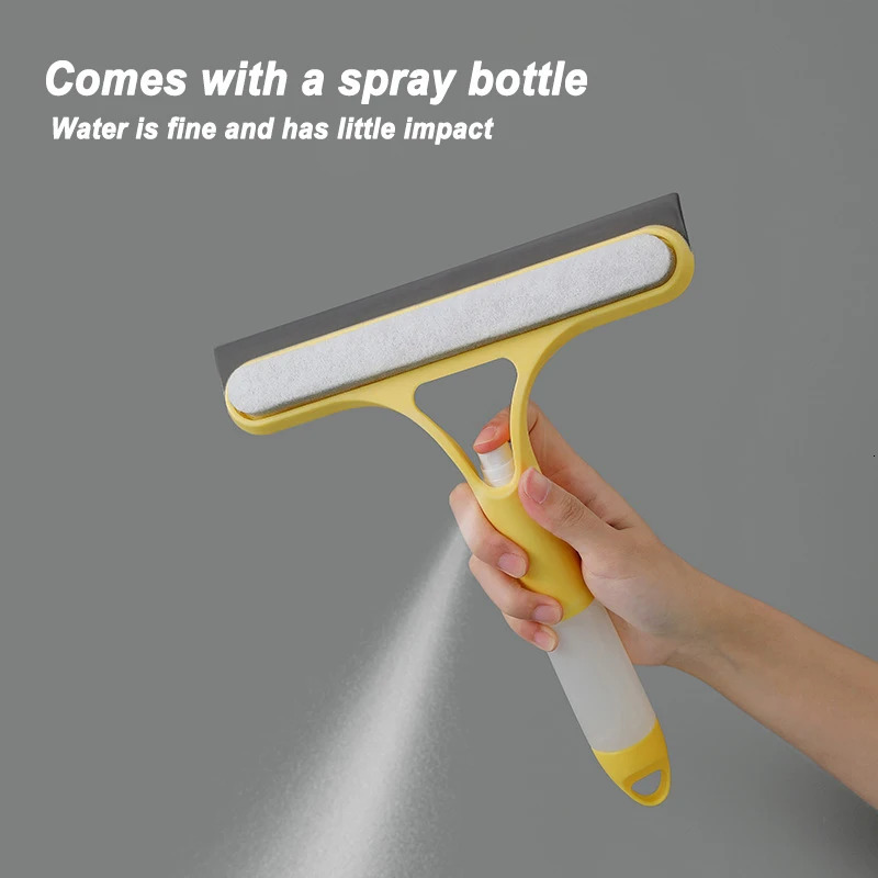 3 In 1 Window Cleaning Tool Multi-function Glass Wiper Brush with Spray Bottle Home Car Window Cleaner 250714