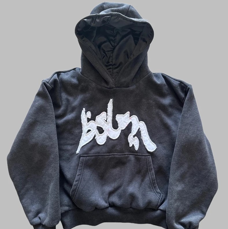 Fashion 3D Digital Letter Print Hooded Loose Sweatshirt American Style Trend Unisex Set 250718