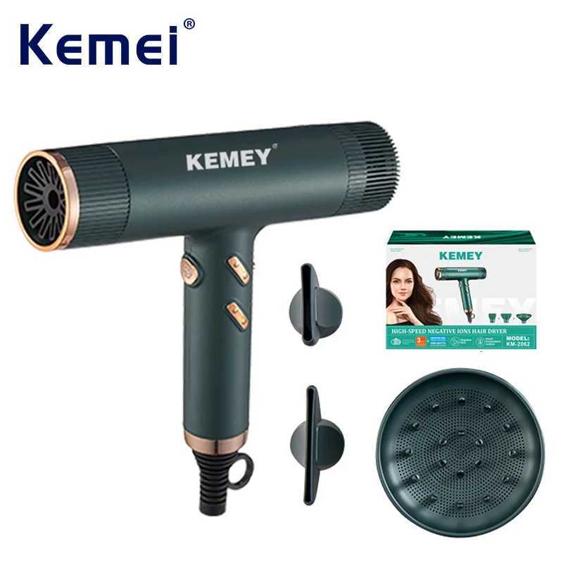 Kemei KM-2062 Professional Hair Dryer 110000 RPM High-Speed Blow Dryer with Cool Hot Air Settings High-Power Salon Hair Dryer W250718