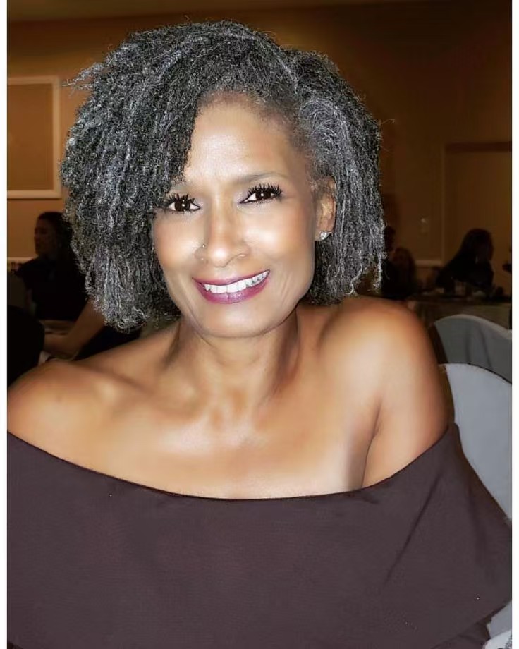 Salt and pepper gray afro kinky curly dreadlock wigs grey weave black mixed white machine made cap short glueless wigs