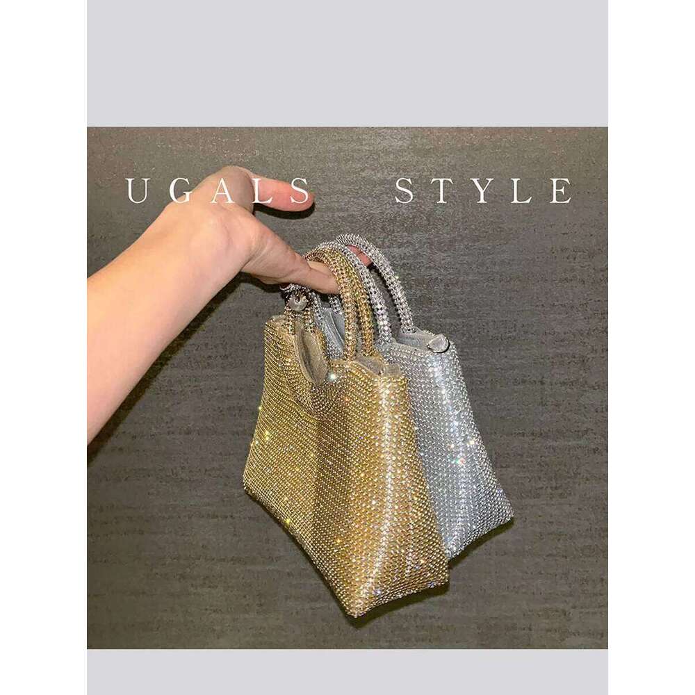 Designer Bags Rhinestone Handbag Evening Purses Hobo Designer Shoulder Shiny Crystal Clutch Purse Bucket Bag Luxury Bag