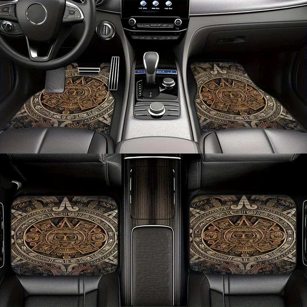 Car Foot Mats Universal Bohemian Style Car Foot Mats Carpet 4 Pieces Dirty Resistant Front and Rear Mats Set Car Accessories 250715