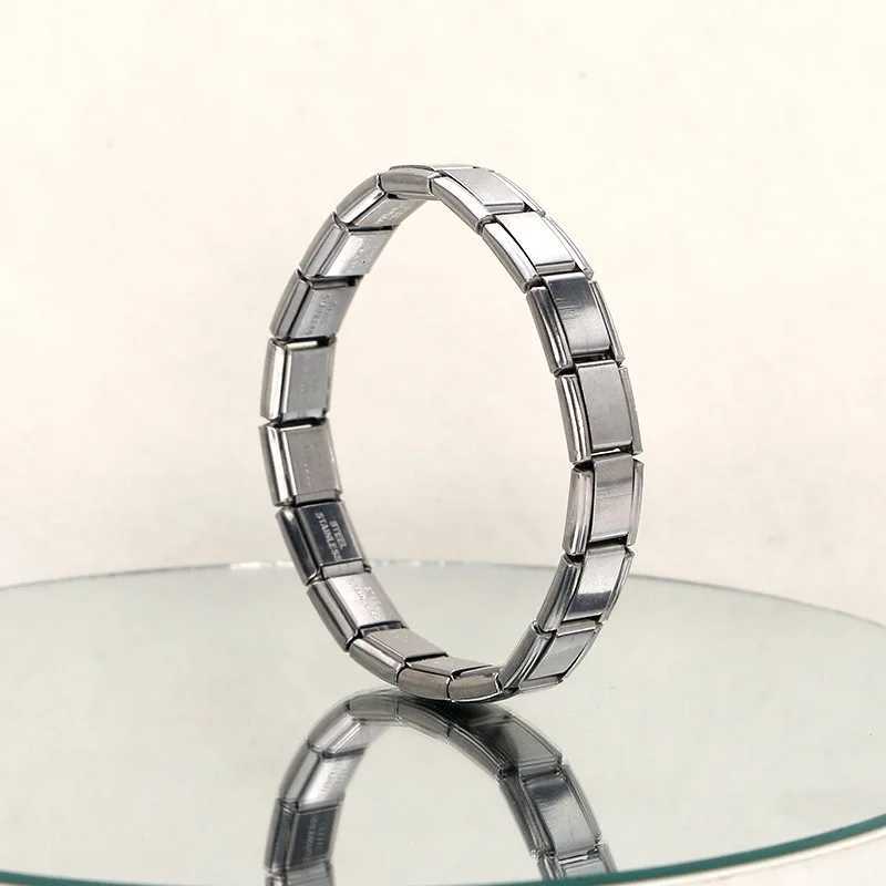 2024 New Wens Jewelry DIY 9mm Width Italian Elastic Charm Bracelet Fashion Stainless Steel Fashion Bangle X250718