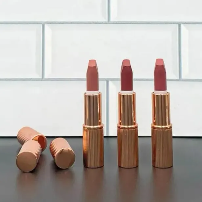1.5g*3 Lipstick Set ICONIC MINI LIP TRIO KIT THREE MINIS LIPSTICK CHARMS 3 Colors walk of shame pilowtalk supermodel 3pcs Gift Box Rouge Matte lipstic