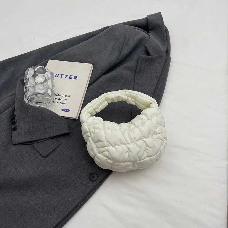 Womens handbag pleated plaid cloud bag armpit bag stylish mini handbag Z250718