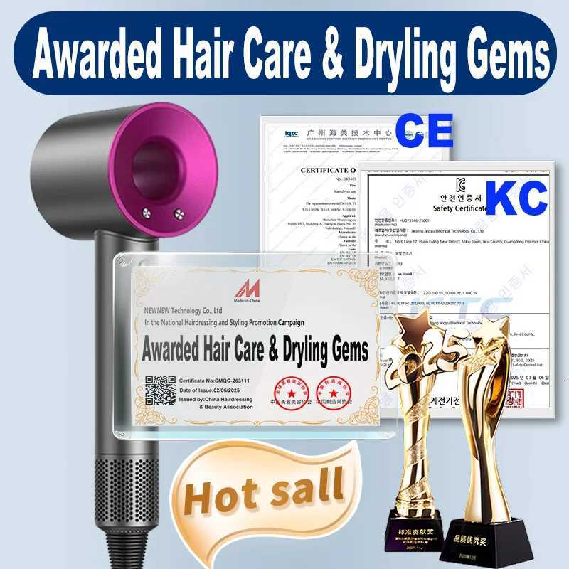 1600W Professional Hair-care Negative Ion Hair Dryer 220V Leafless Hairdryer High Speed Household Blow Dryer Salon Style Tool W250718