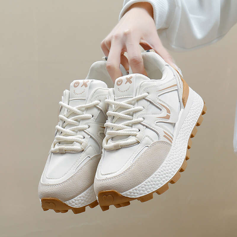Forrest Gump Women's Casual 2024 Spring New Running Shoes Ins Trend Thick Free shipping Sole Korean Style Female Student Sports 6103