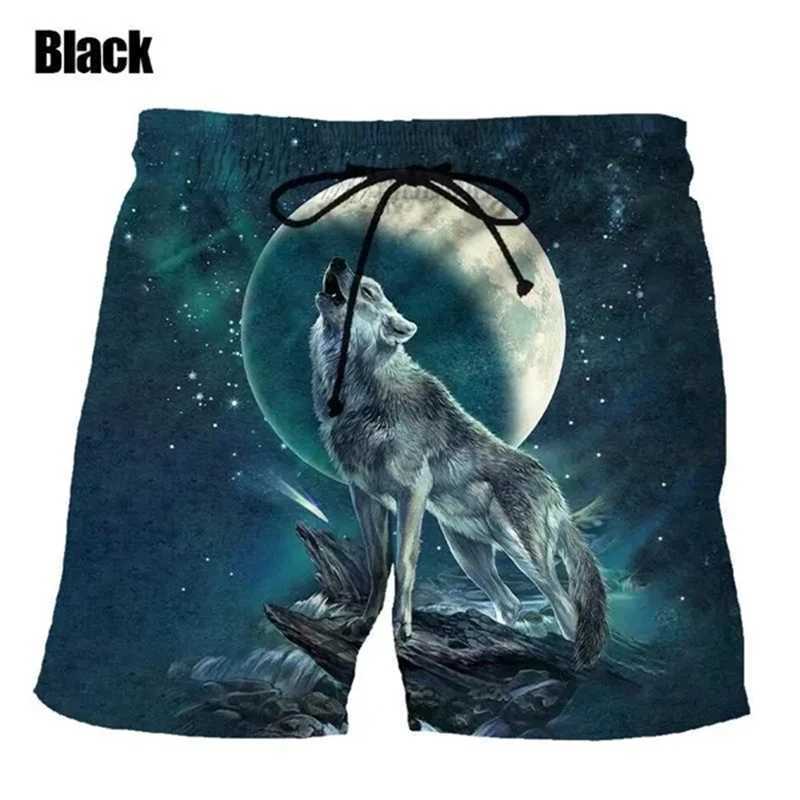 3D Digital Print Wolf Men Swim Shorts Casual Loose Mens Shorts Customized Design Comfortable Breathable Summer Wear Clothes W250718