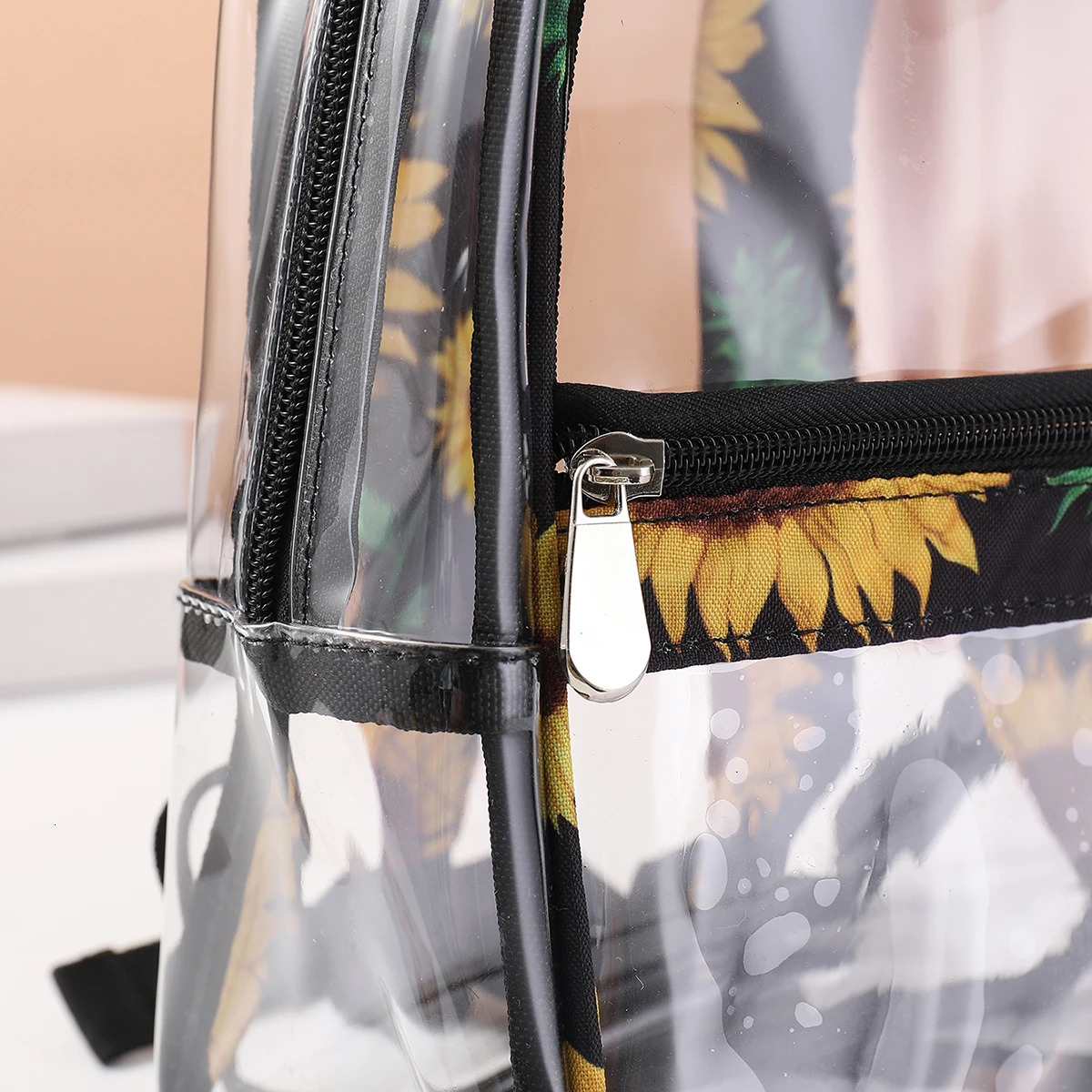 PVC Backpack Large Capacity Womens Backpack Childrens Backpack Organizer Bag Transparent Bag Waterproof and Stain Resistan 250714