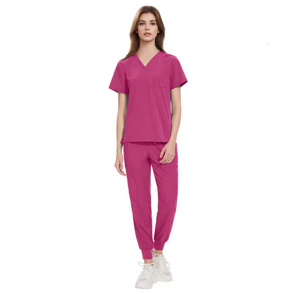 Fashionable Medical Uniforms Hospital Women Scrubs Sets Doctors Nurses Accessories Dental Clinic Beauty Salon Workear Clothes Z250718