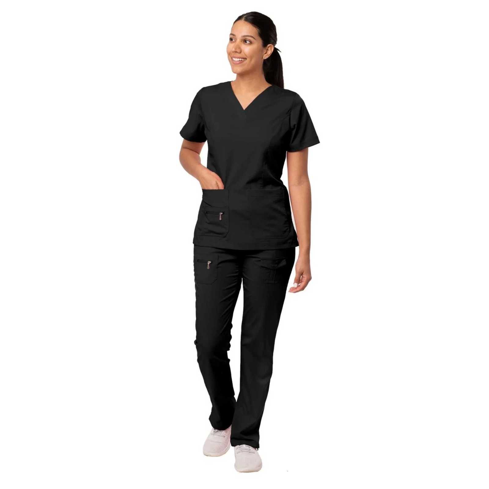 New Surgical Uniforms Woman Scrubs Medico Work Wear Top and Pants Sets Clinical Medical Suit Clothes for Doctor Nursing Uniform Z250718