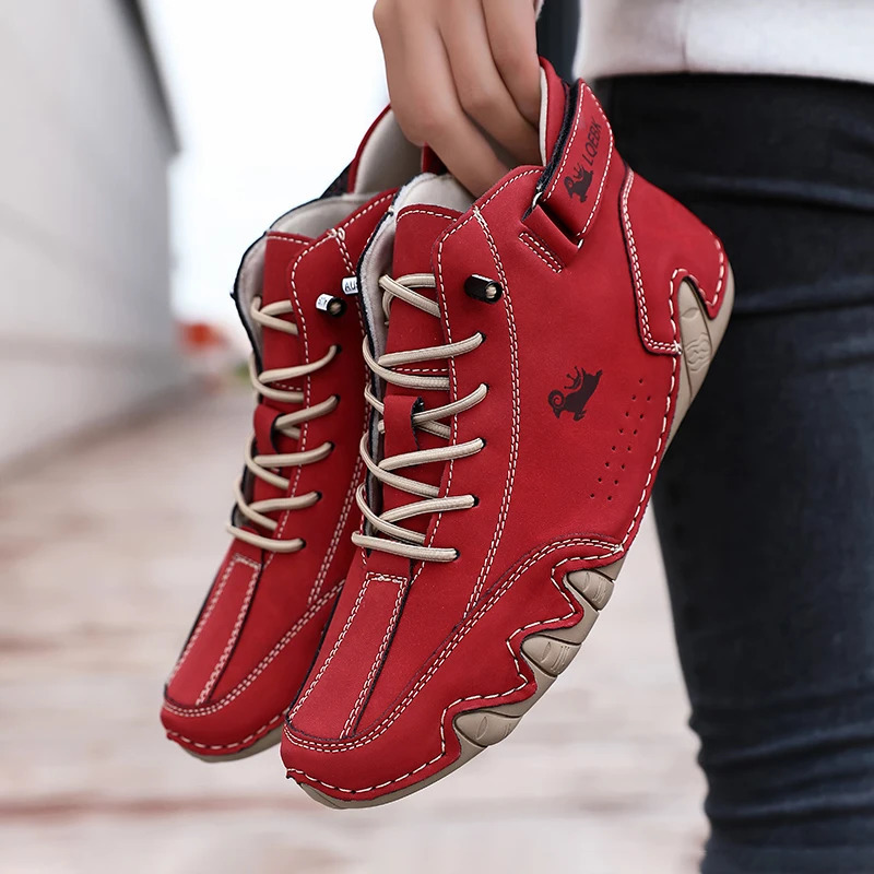 Leather Casual Shoes Sneakers for Men Fashion Outdoor Walking Loafers Shoes Comfortable Footwear Men Boots In 250717