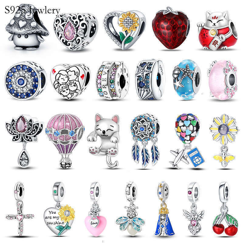 S925 925 Sterling Silver Magic Color Chameleon Luminous Series Charm Beads Suitable Fit Charms Bracelet DIY Jewelry Gifts