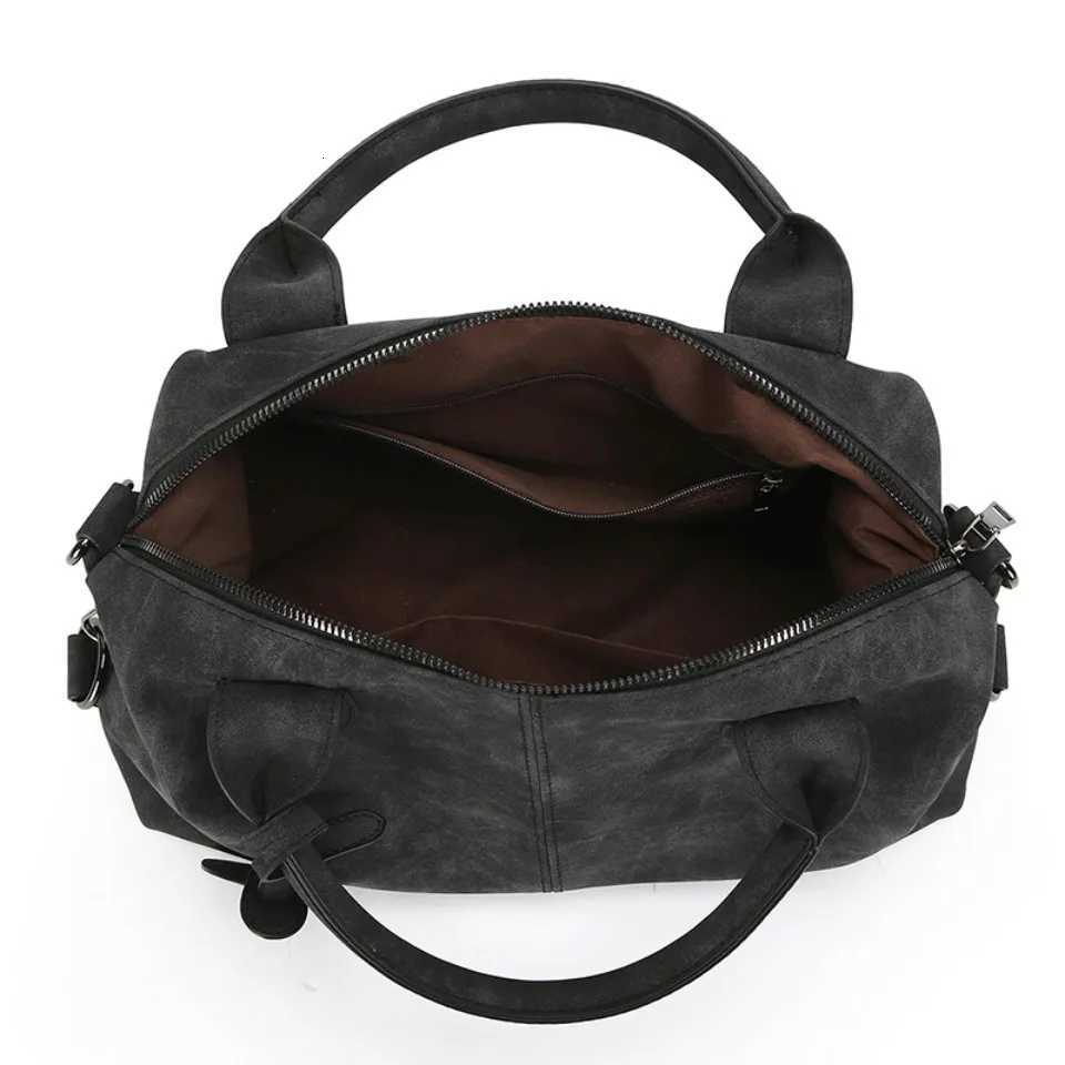 Large Capacity Shoulder Crossbody Hand Bags for Women Shopper Sac Quality Suede Leather Handbag Lady Travel Tote Bag Summer Z250718