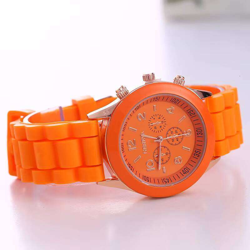 Silicone Watch Silicone Watch - 38mm Colorful Jelly Strap Quartz Watch for Women | Trendy Korean Fashion Casual Timepiece (15 Colors)