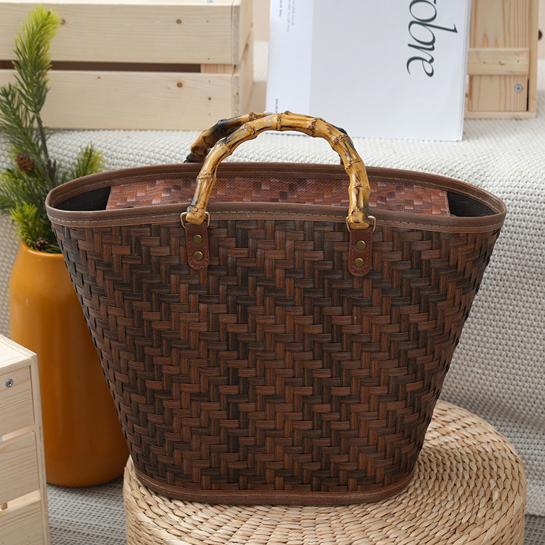 New material diamond pattern woven leisure handbag designer bag neoclassical retro handmade woven anti bamboo knot bag shoulder bag