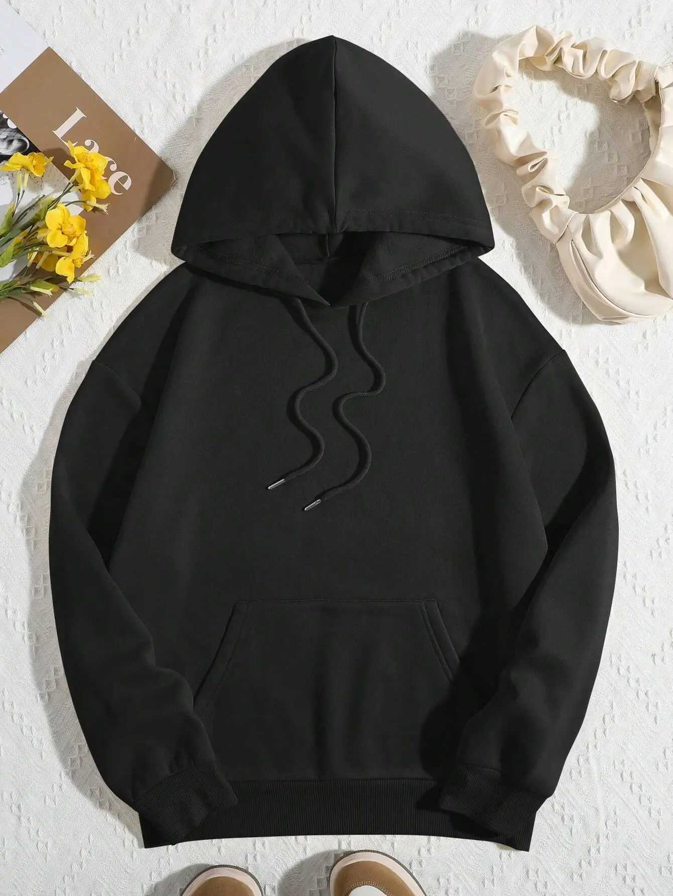 Vintage Floral Cross Printed Hoodies Street Women Sweatshirts Comfortable Crewneck Pullover Loose Face Tops Clothes XJ250717