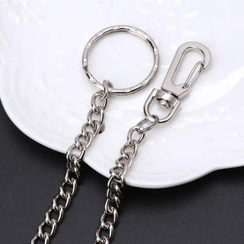 Hip Hop Pants Chain Secure Travel Wallet Chain Heavy Duty Jeans Link Coil Leash 250715