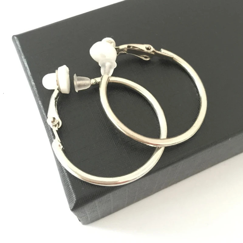 Clip Earrings For Women Without Piercing Non Pierced Small Big Circle Rings Classic Trend Ear Cuff Hoop NonHole 250715
