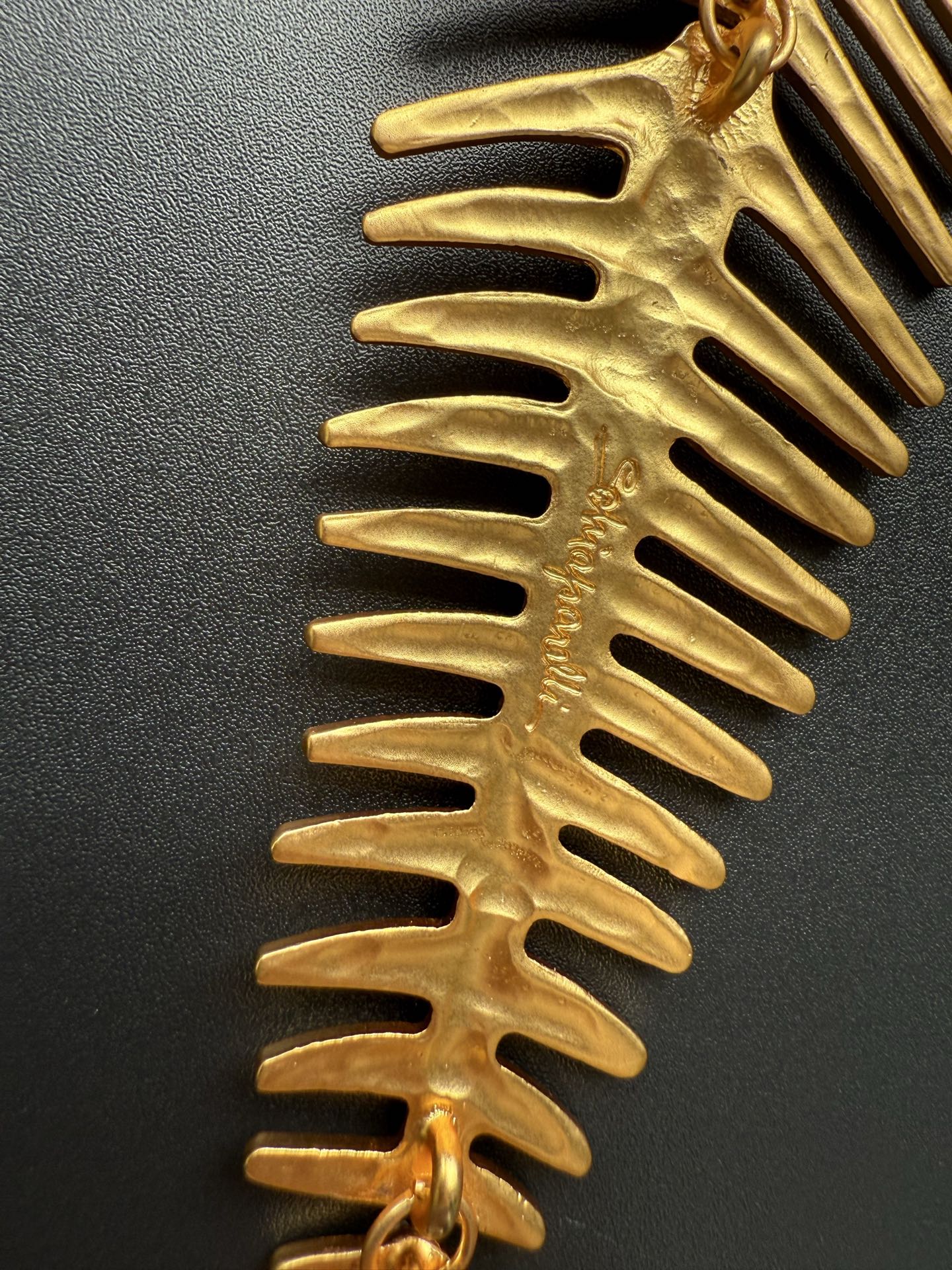 New Designed Women Fishbone Choker Oversized Fish Skeleton Chain Necklace Designer Luxury Jewelry Designer Jewelry Schiaparelli-n03-16