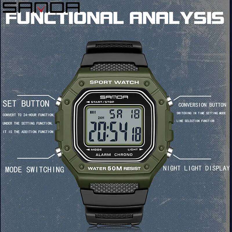 SANDA Top Brand G Style Sports Men Watches Fashion Shockproof Waterproof LED Digital Watch Man Military Clock Relogio Masculino free shipping free shi