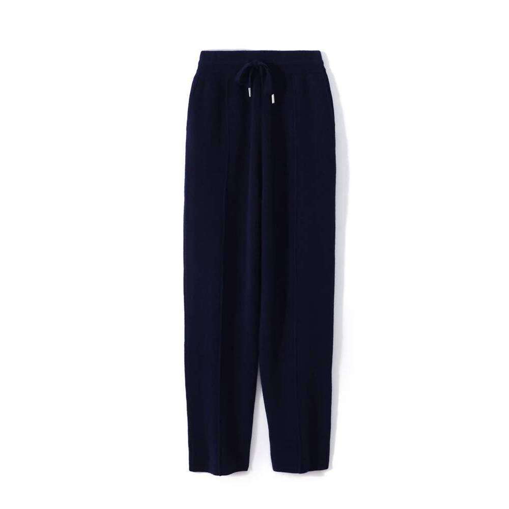 Men 100% Merino Wool Sweater Suit Mock Neck Zipper Pullover And Pencil Pants Autumn Winter Thick High Quality Knitwear Two Piece