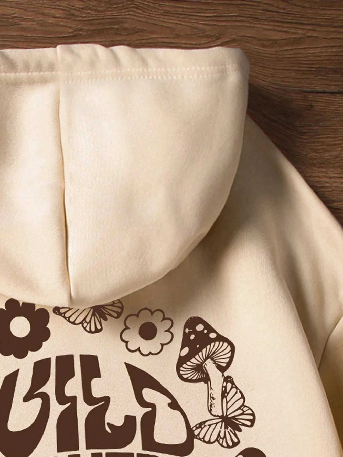 Cartoons shroom Printing Womens Hoodies Fashion All-Match Hoodie Warm Face S-XXL Hoodie Autumn Comfortable Clothing Tops XJ250717