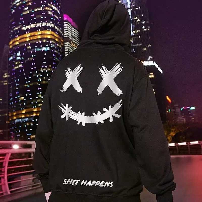 8XL Men Oversized Pullover Hoodie Fashion Loose American Trendy Hip Hop Marshmallow Print Long Sleeve Couple Clothes X250718