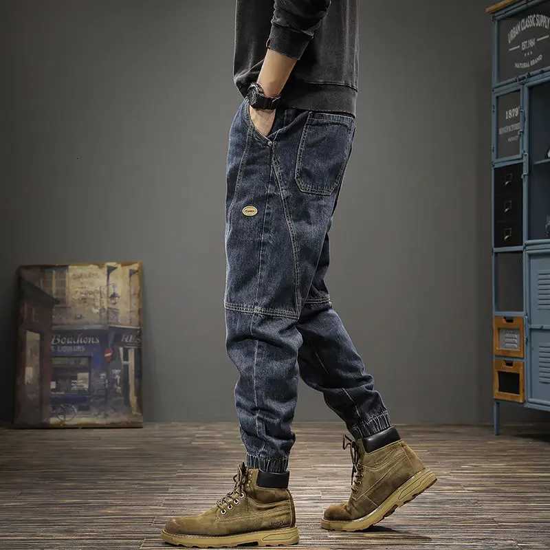 Loose Tapered Man Cowboy Pants Harem Jeans For Men Baggy Y 2k Vintage Stylish 2024 Korean Autumn Trousers Promotion Hot Cheap XS X250718