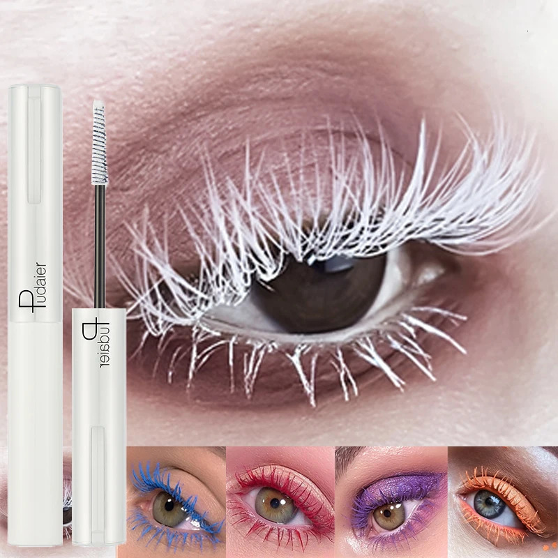 9 Colors Waterproof Volumizing Mascara Colorful Smudge-Proof Curling Long-Lasting White Black Blue Pink Mascara for Eye Cosmetic 250717