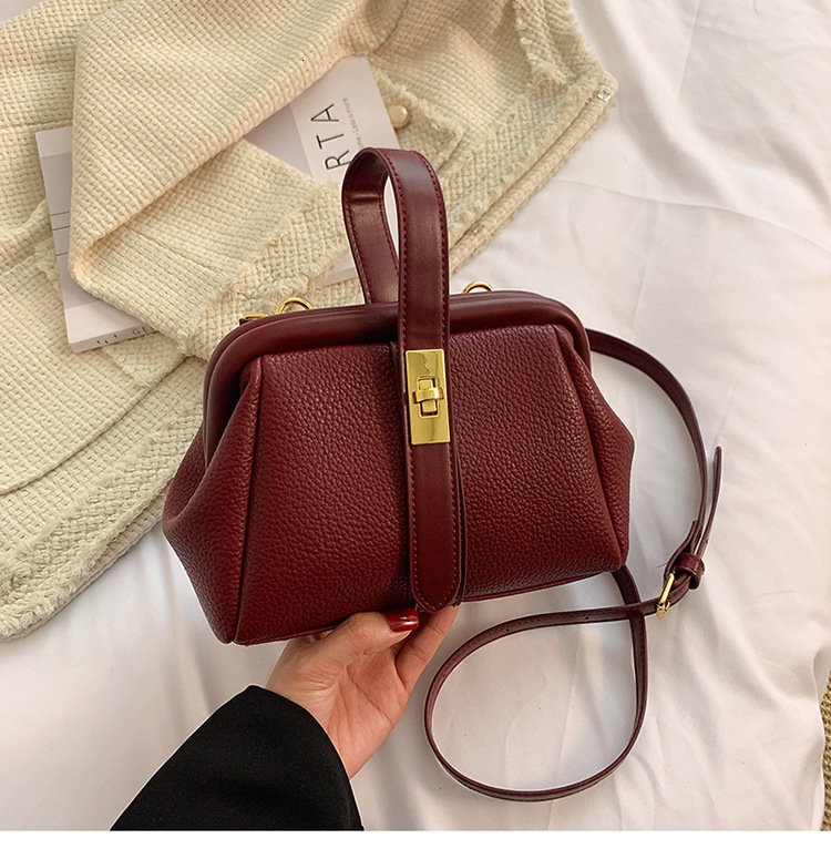 2025 summer new women's shoulder crossbody bag, new lychee pattern shoulder crossbody bag, personalized handheld new women's designer bag